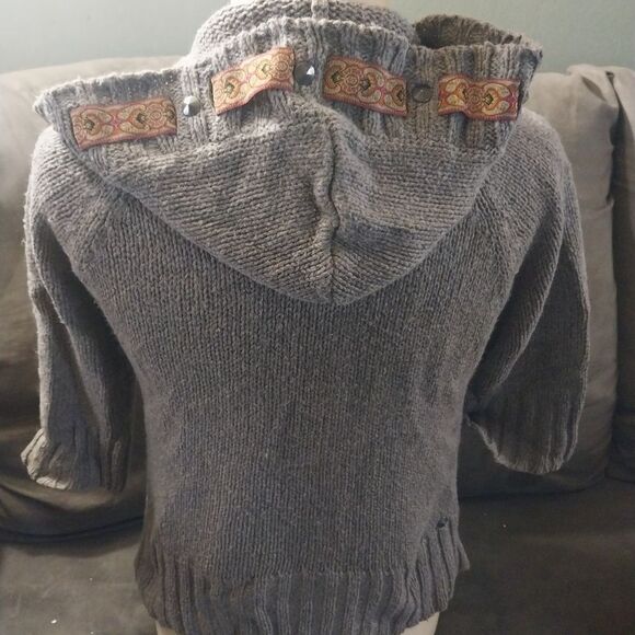 American Rag Gray Cable Knit Cardigan - Picture 5 of 6